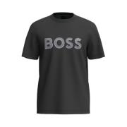 Klassiek T-Shirt Boss , Black , Heren