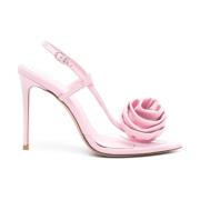Roze Sandalen met Hak en Bloemenmotief Le Silla , Pink , Dames