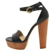 Pre-owned Fabric sandals Stella McCartney Pre-owned , Black , Dames