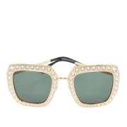 Pre-owned Metal sunglasses Gucci Vintage , Yellow , Dames