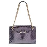 Pre-owned Leather gucci-bags Gucci Vintage , Purple , Dames