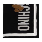 Zijden sjaal Moschino , Black , Unisex