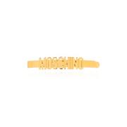 Haarklem met logo Moschino , Yellow , Dames