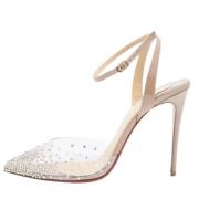 Pre-owned Leather heels Christian Louboutin Pre-owned , Beige , Dames