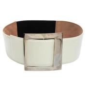 Pre-owned Leather belts Dolce & Gabbana Pre-owned , White , Dames