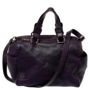 Pre-owned Leather handbags Carolina Herrera Pre-owned , Purple , Dames
