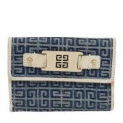Pre-owned Canvas wallets Givenchy Pre-owned , Blue , Dames