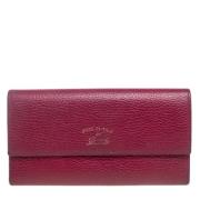 Pre-owned Leather wallets Gucci Vintage , Red , Dames