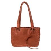 Pre-owned Leather shoulder-bags Miu Miu Pre-owned , Orange , Dames