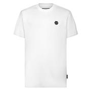 Witte T-shirts en Polos met Ronde Hals Philipp Plein , White , Heren