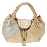 Pre-owned Leather handbags Fendi Vintage , Yellow , Dames