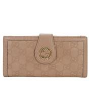 Pre-owned Leather wallets Gucci Vintage , Pink , Dames