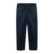 Navy Eros Wide Leg Jeans Dsquared2 , Blue , Heren