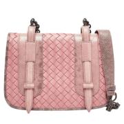 Pre-owned Leather shoulder-bags Bottega Veneta Vintage , Pink , Dames