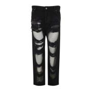 Straight Jeans Darkpark , Black , Dames