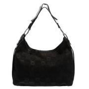 Pre-owned Canvas handbags Salvatore Ferragamo Pre-owned , Black , Dame...