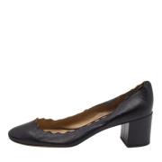 Pre-owned Leather heels Chloé Pre-owned , Black , Dames