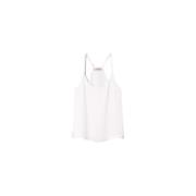 Lichtgewicht Viscose Top met Dunne Bandjes Twinset , White , Dames