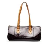Pre-owned Leather shoulder-bags Louis Vuitton Vintage , Purple , Dames