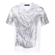 Grafische Print Katoenen T-shirt Y/Project , White , Heren