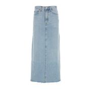 Denim Oefenrok Agolde , Blue , Dames