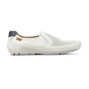 Handgemaakte Azores Loafer - Off White Pikolinos , White , Heren