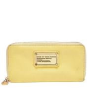 Pre-owned Leather wallets Marc Jacobs Pre-owned , Yellow , Dames