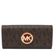 Pre-owned Coated canvas wallets Michael Kors Pre-owned , Brown , Dames