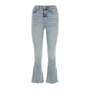 Slim Kick Stretch Denim Jeans 7 For All Mankind , Blue , Dames