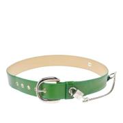 Pre-owned Leather belts Dolce & Gabbana Pre-owned , Green , Dames