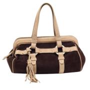 Pre-owned Suede shoulder-bags Bally Pre-owned , Brown , Dames