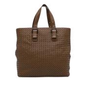 Pre-owned Leather handbags Bottega Veneta Vintage , Brown , Dames