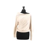 Pre-owned Silk tops Tom Ford Pre-owned , Beige , Dames