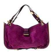 Pre-owned Leather handbags Jimmy Choo Pre-owned , Purple , Dames