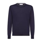 Truien - Girocollo M/L Brunello Cucinelli , Blue , Heren