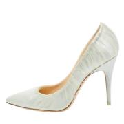 Pre-owned Satin heels Jimmy Choo Pre-owned , Green , Dames