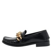 Pre-owned Leather flats Versace Pre-owned , Black , Dames