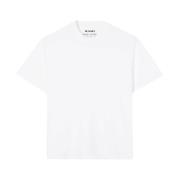 Wit Katoenen T-Shirt met Strijklogo Sunnei , White , Unisex
