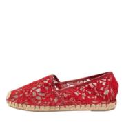 Pre-owned Lace flats Valentino Vintage , Red , Dames