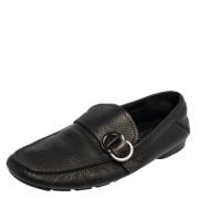 Pre-owned Leather flats Versace Pre-owned , Black , Heren