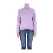 Paarse Coltrui met Hoge Hals en Lange Mouwen Liviana Conti , Purple , ...