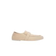 Vintage Beige Nubuck Moccasin Marsell , Beige , Dames