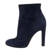 Pre-owned Suede boots Gianvito Rossi Pre-owned , Blue , Dames