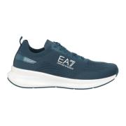 Stijlvolle Comfort Sneakers Emporio Armani EA7 , Blue , Heren