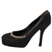 Pre-owned Leather heels Dolce & Gabbana Pre-owned , Black , Dames