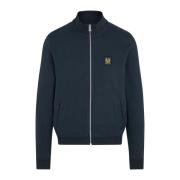 Navy Blauwe Zip-Through Sweatshirt Belstaff , Blue , Heren