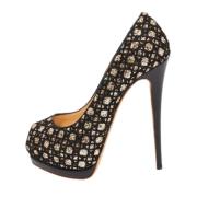 Pre-owned Mesh heels Giuseppe Zanotti Pre-owned , Black , Dames