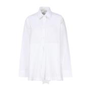 Witte Katoenen Elastan Overhemden JW Anderson , White , Dames