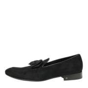 Pre-owned Suede flats Louis Vuitton Vintage , Black , Dames