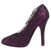 Pre-owned Lace heels Dolce & Gabbana Pre-owned , Purple , Dames
